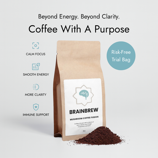 BrainBrew - Mushroom Coffee Fusion (4oz Bag)